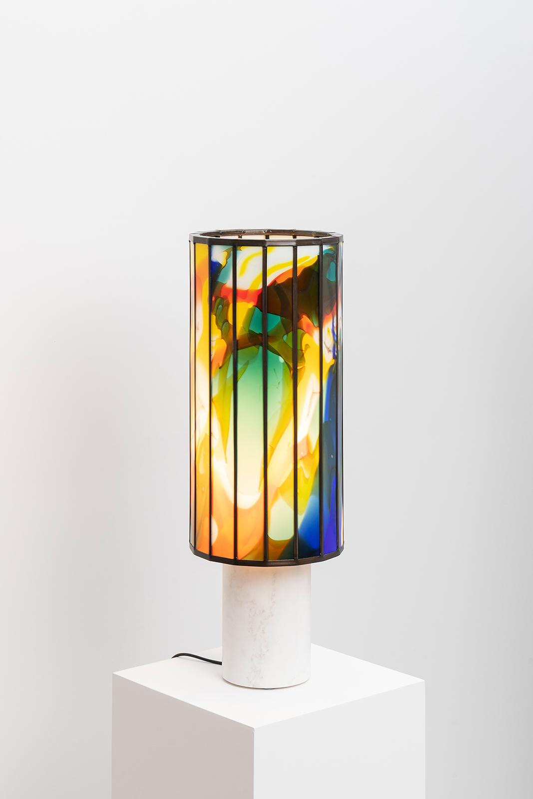 Stained Glass Table Light 137 / Stained Glass Lights by Maarten De Ceulaer